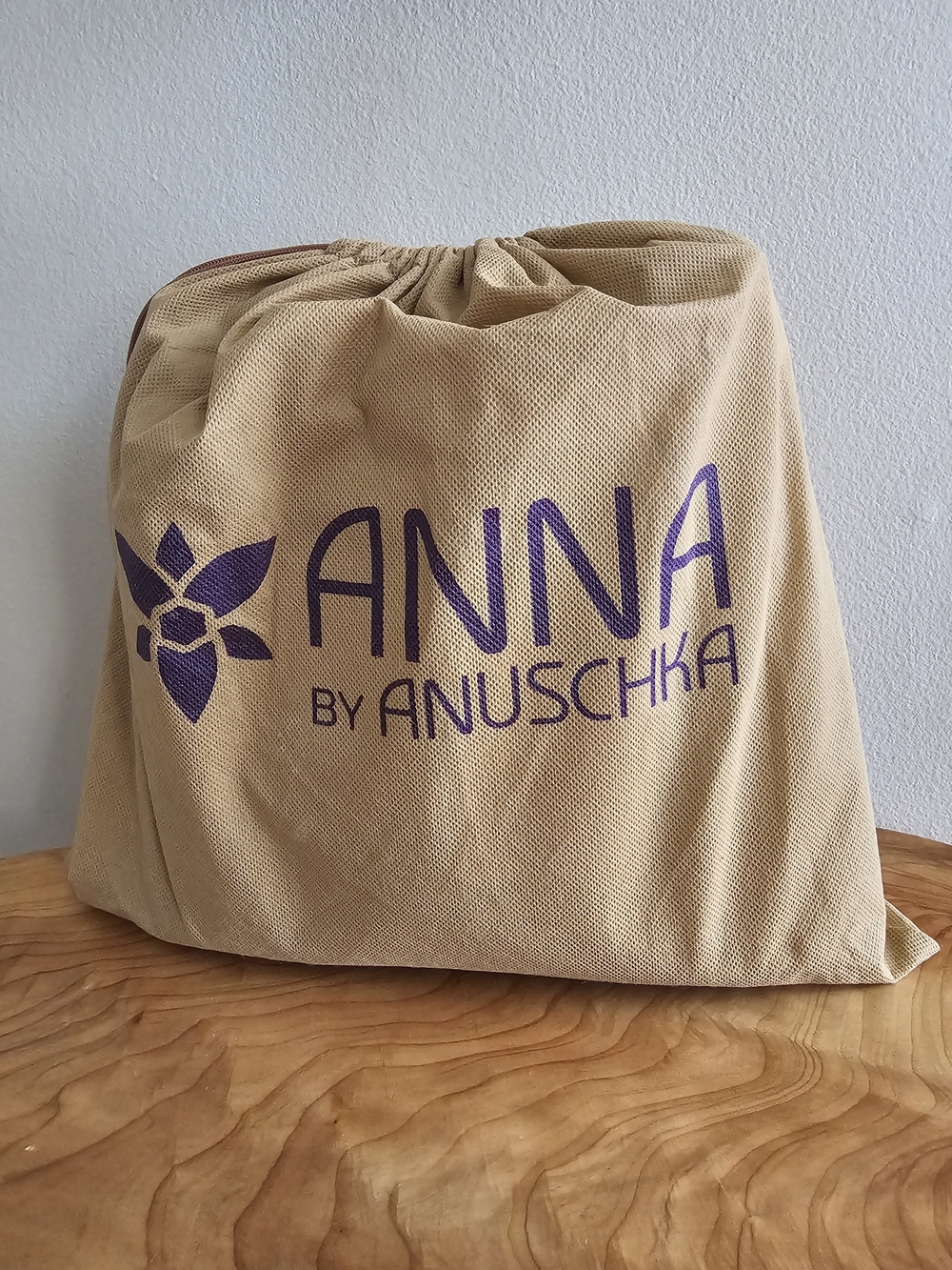 NWT Anna by Anuschka Heritage Leather Woven Shoulder Bag Taupe Cream Purse - Picture 10 of 10